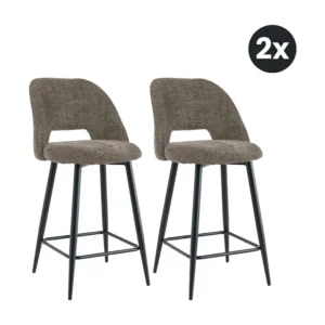 2x Barkruk Monta - Bruin (Set van 2)