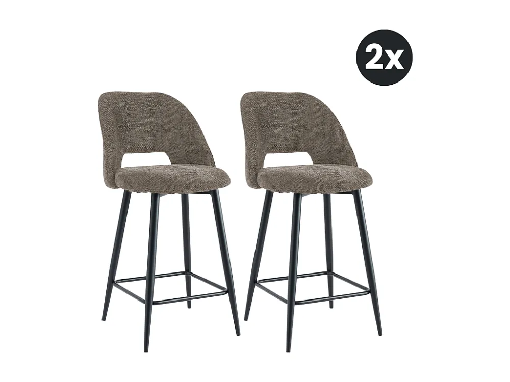 2x Barkruk Monta - Bruin (Set van 2)