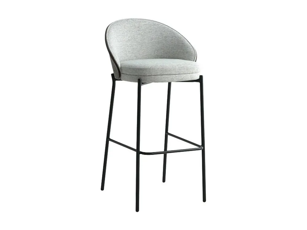 Lot de 2 Tabourets Hauts Canelas, Gris, 50x54x97 cm, EPIKASA