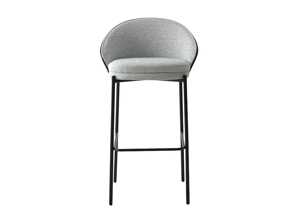Lot de 2 Tabourets Hauts Canelas, Gris, 50x54x97 cm, EPIKASA