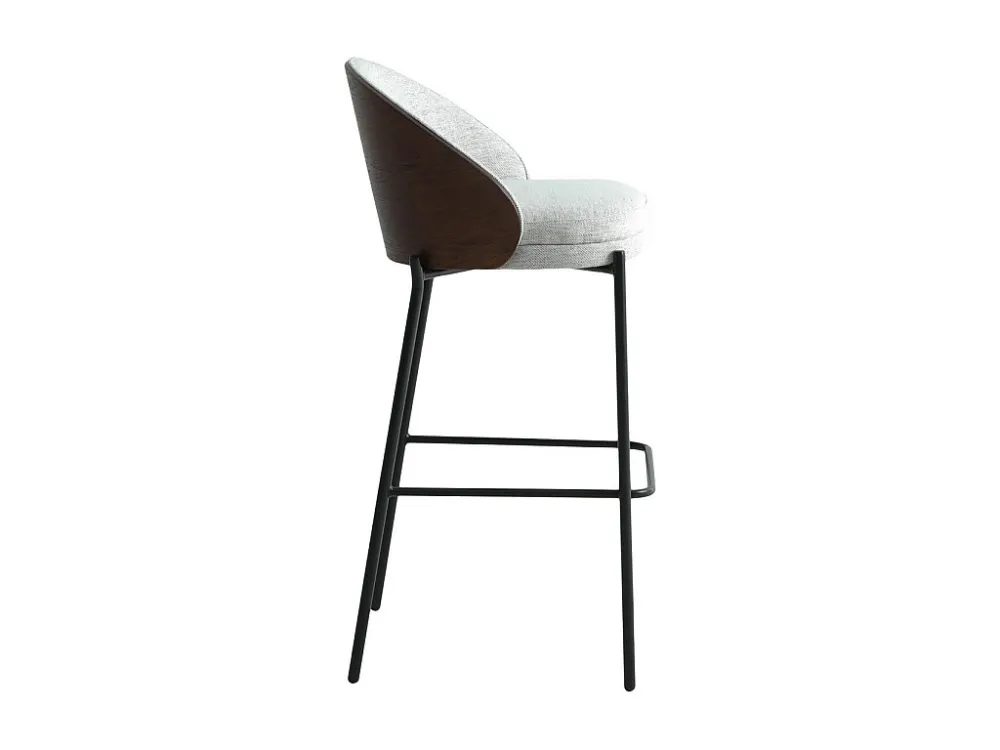 Lot de 2 Tabourets Hauts Canelas, Gris, 50x54x97 cm, EPIKASA