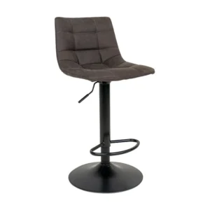 Lot de 2 Tabourets Hauts Middelfart, Gris, 43x43x108 cm, EPIKASA