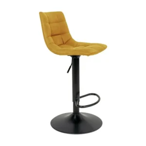 Lot de 2 Tabourets Hauts Middelfart, Jaune, 43x43x108 cm, EPIKASA