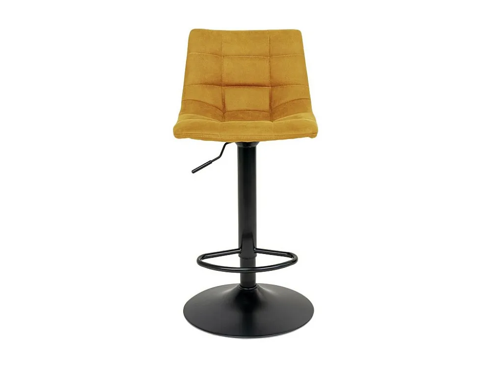Lot de 2 Tabourets Hauts Middelfart, Jaune, 43x43x108 cm, EPIKASA