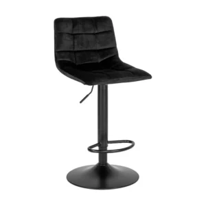 Lot de 2 Tabourets Hauts Middelfart, Noir, 43x43x108 cm, EPIKASA
