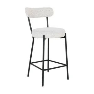 Tabouret Haut Badalona, Blanc, 46x39x90 cm, EPIKASA