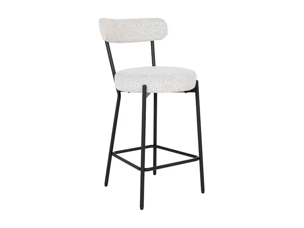 Tabouret Haut Badalona, Blanc, 46x39x90 cm, EPIKASA