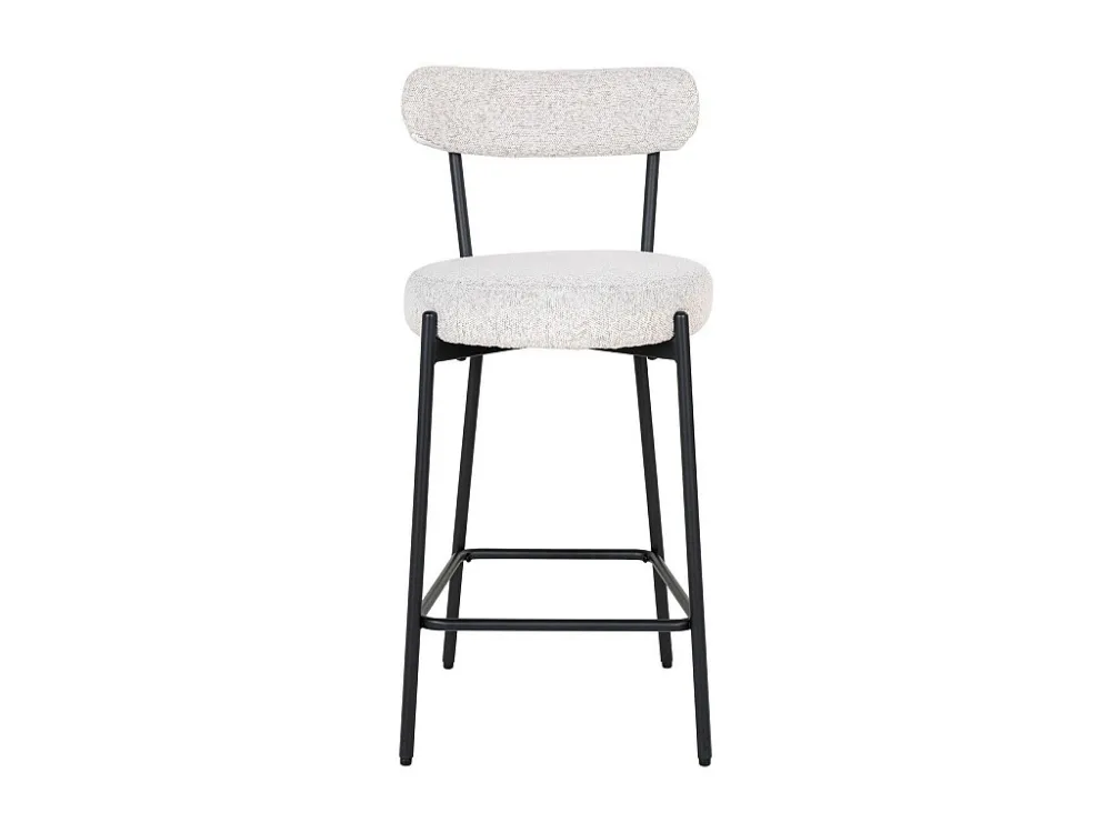Tabouret Haut Badalona, Blanc, 46x39x90 cm, EPIKASA