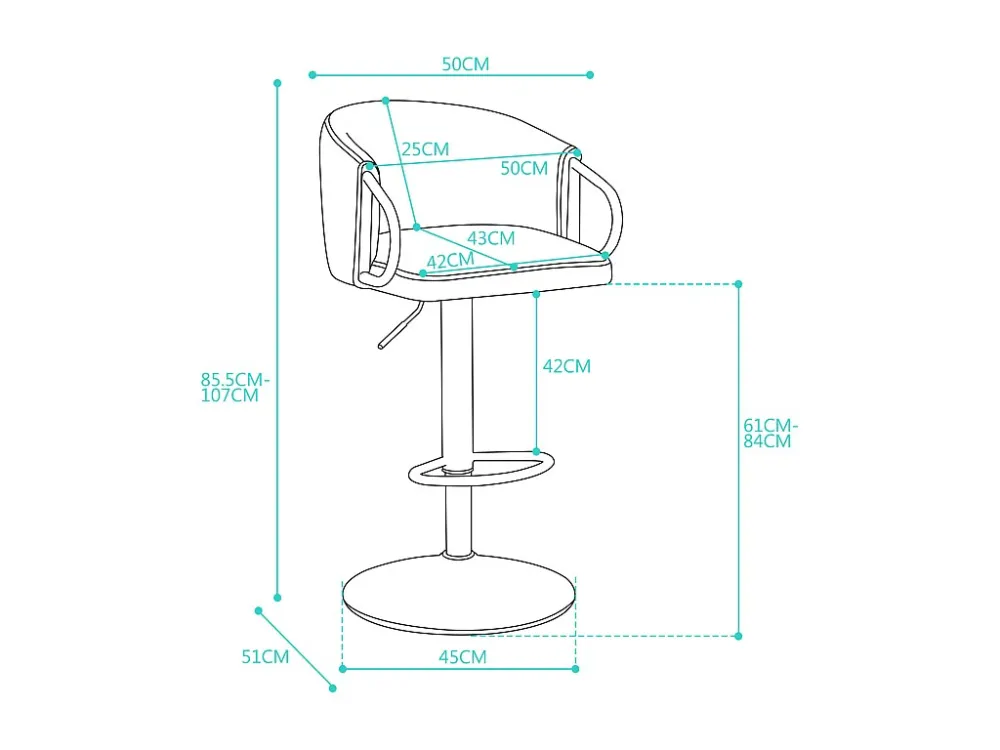 Lot de 2 tabourets de bar, rotatif, réglable en hauteur, tabouret élévateur avec dossier central et repose-pieds doré, noir
