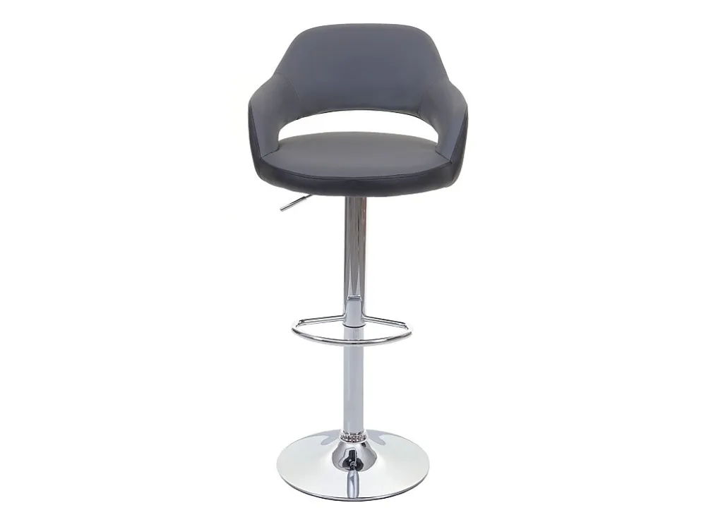 Barkruk MCW-F16, grijs-zwart
