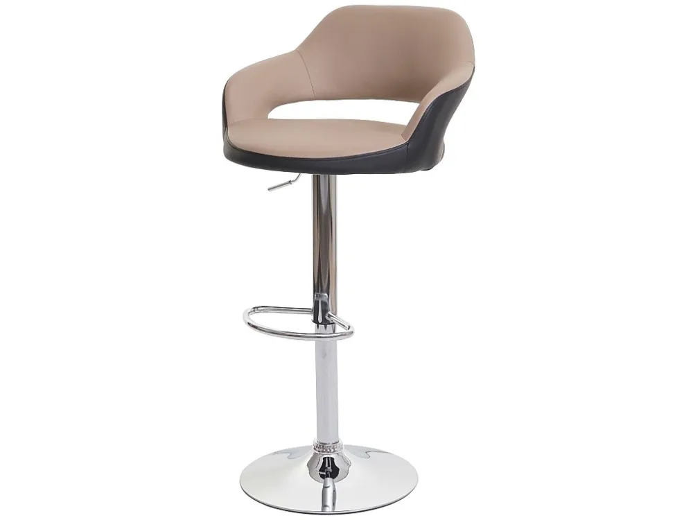 Barkruk MCW-F16, taupe-zwart