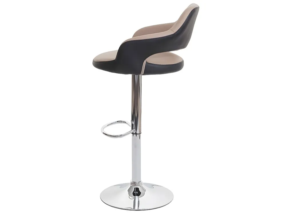 Barkruk MCW-F16, taupe-zwart