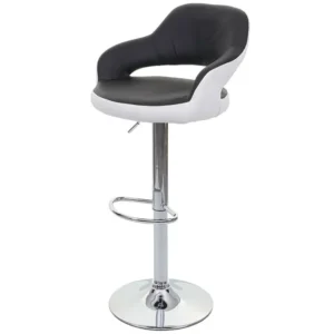 Barkruk MCW-F16, zwart-wit
