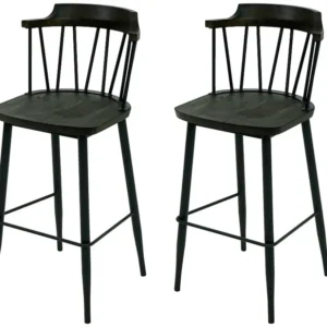 Barkruk MCW-G69b (set van 2), antraciet