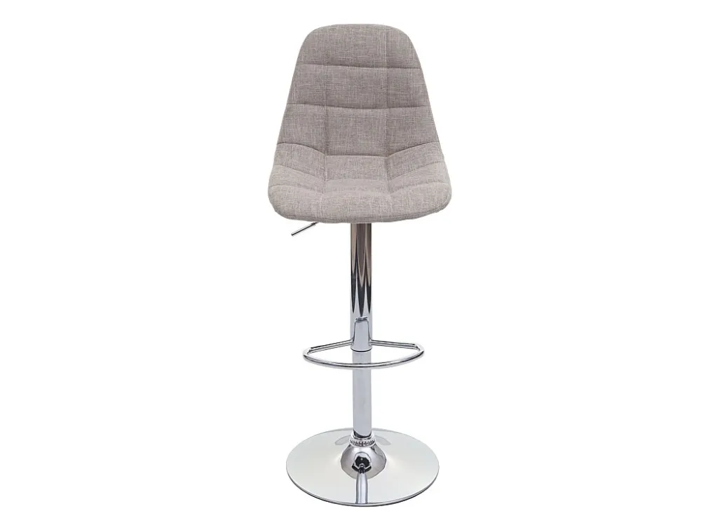 MCW-A67 barkruk (set van 2), creme-grijs, textiel