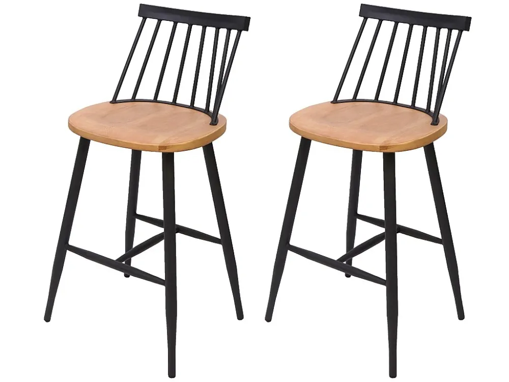 MCW-G69 barkruk (set van 2), natuurlijke kleur
