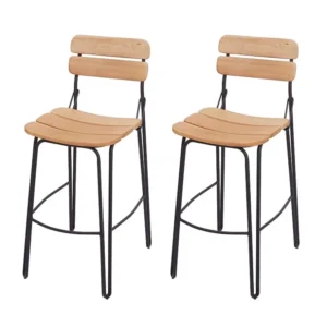MCW-G71 barkruk (set van 2), natuurlijk bruin
