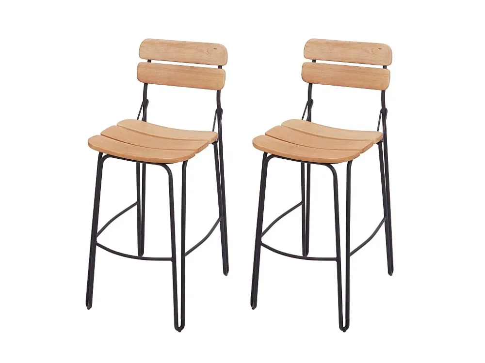 MCW-G71 barkruk (set van 2), natuurlijk bruin