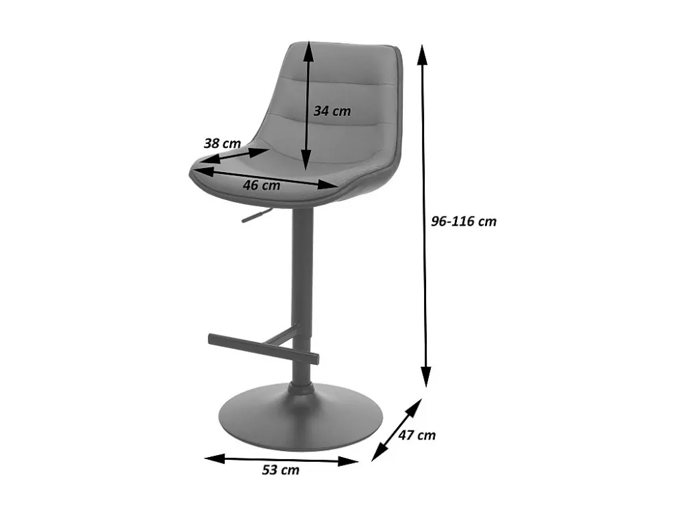 MCW-L85 barkruk (set van 2), crème-beige