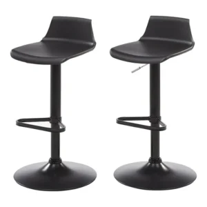 Set van 2 barkrukken CALAS - Polypropyleen - Zwart
