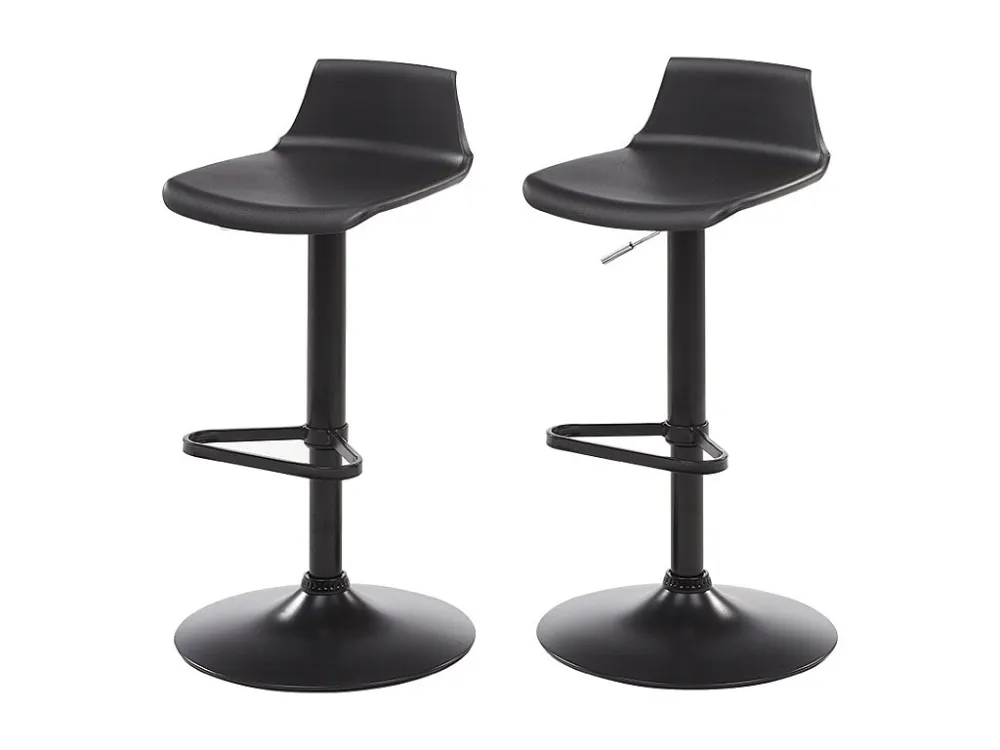 Set van 2 barkrukken CALAS - Polypropyleen - Zwart