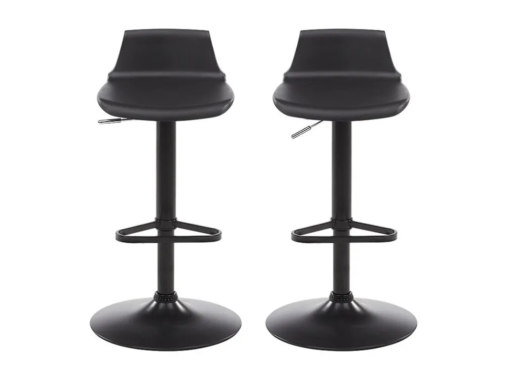 Set van 2 barkrukken CALAS - Polypropyleen - Zwart