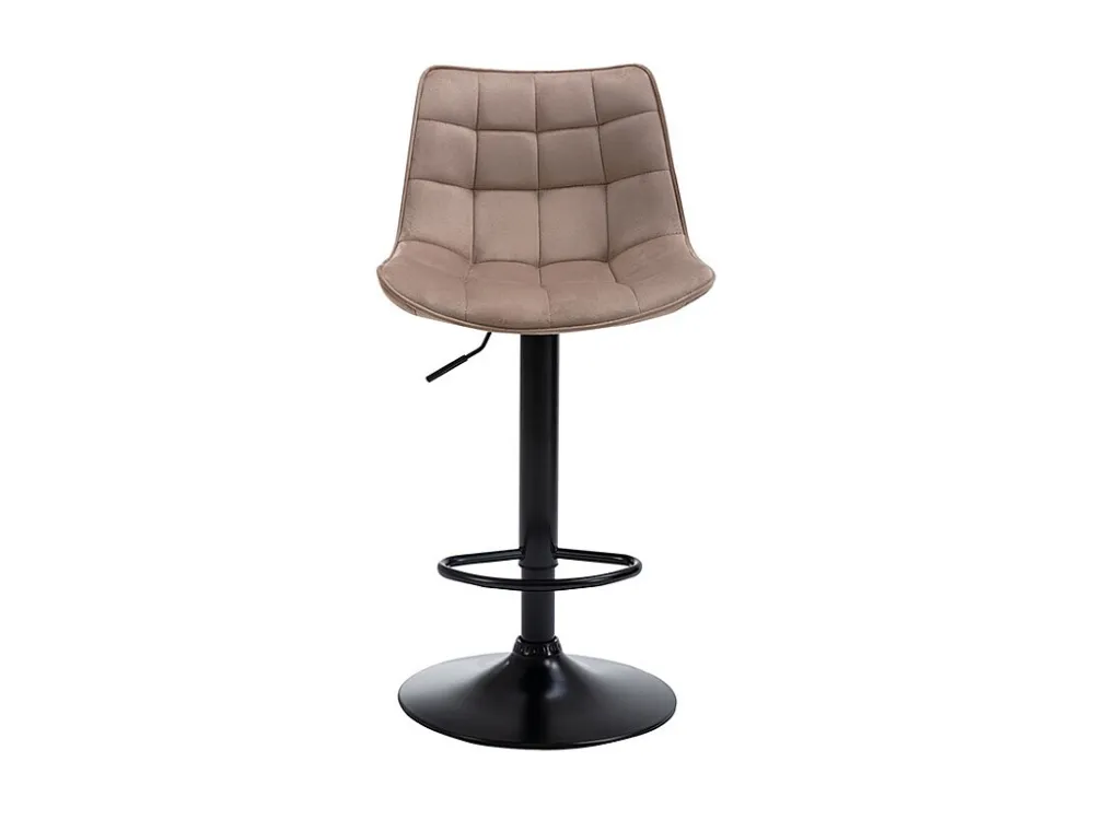 Set van 2 barkrukken LIMA II - Fluweel & metaal - Beige - Koop nu eenvoudig en goedkoop