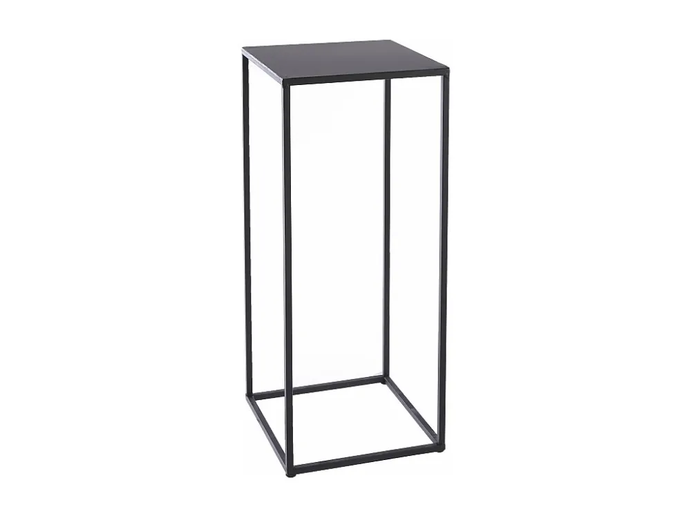 Bijzettafel set van ijzer - 30 x 30 x 70 - Zwart - QUINTY
