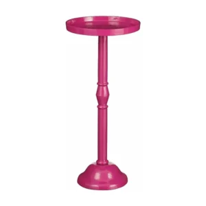 Bijzettafel van 9 gerecycled aluminium en 3% mdf en 2% filt - 58 x 25 - Roze - DUCO