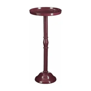 Bijzettafel van gerecycled aluminium en mdf en schuim - 25 x 25 x 58 - Donkerpaars - DUCO