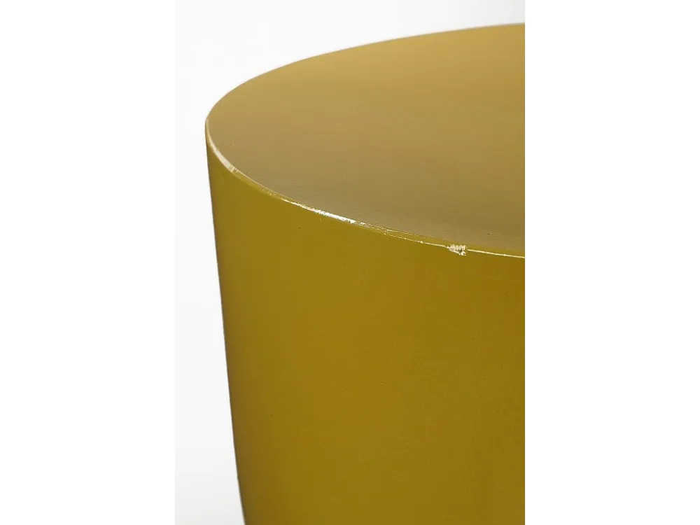 Bijzettafel van keramiek - 45 x 35 - Geel - STAGE