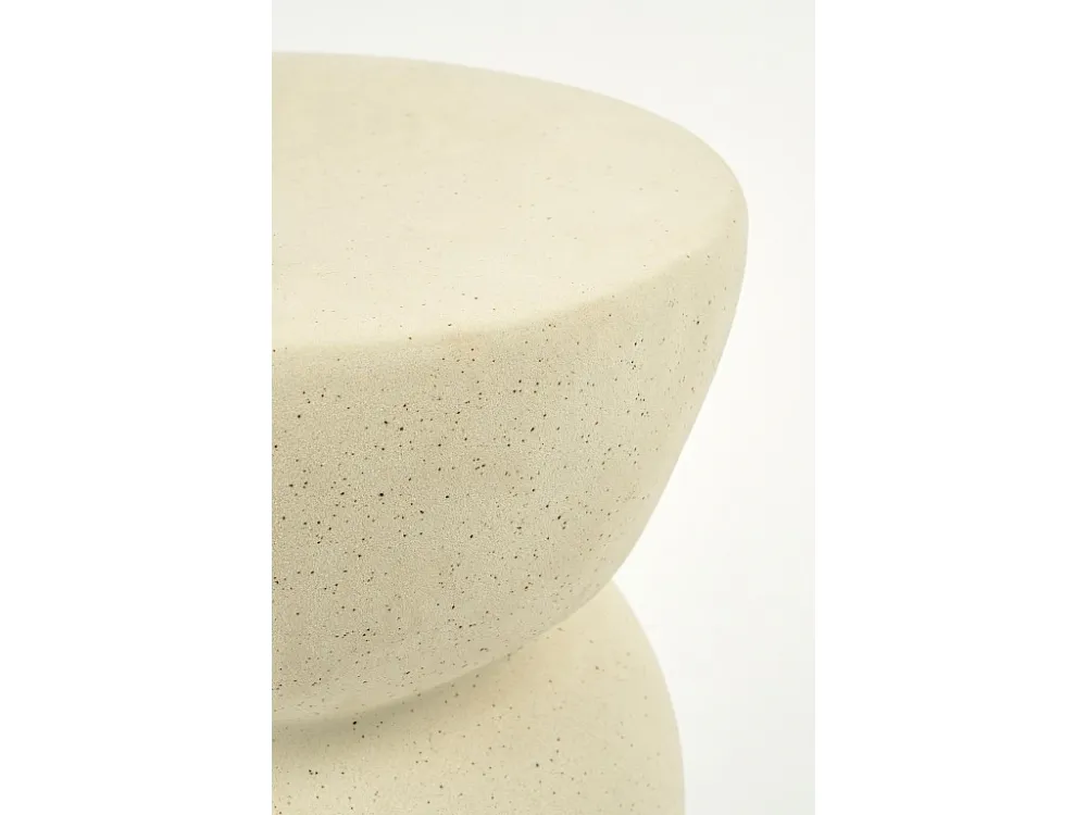 Bijzettafel van 9 klei en glazuur - 26 x 26 x 37 - Off white -