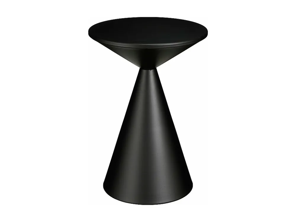 Bijzettafel van metaal - 55 x Ø40 - Zwart - ROYALE