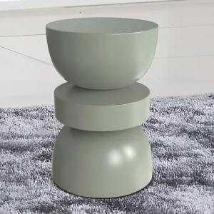 Bijzettafeltje van metaal - Kleur: groen - TUVAMI