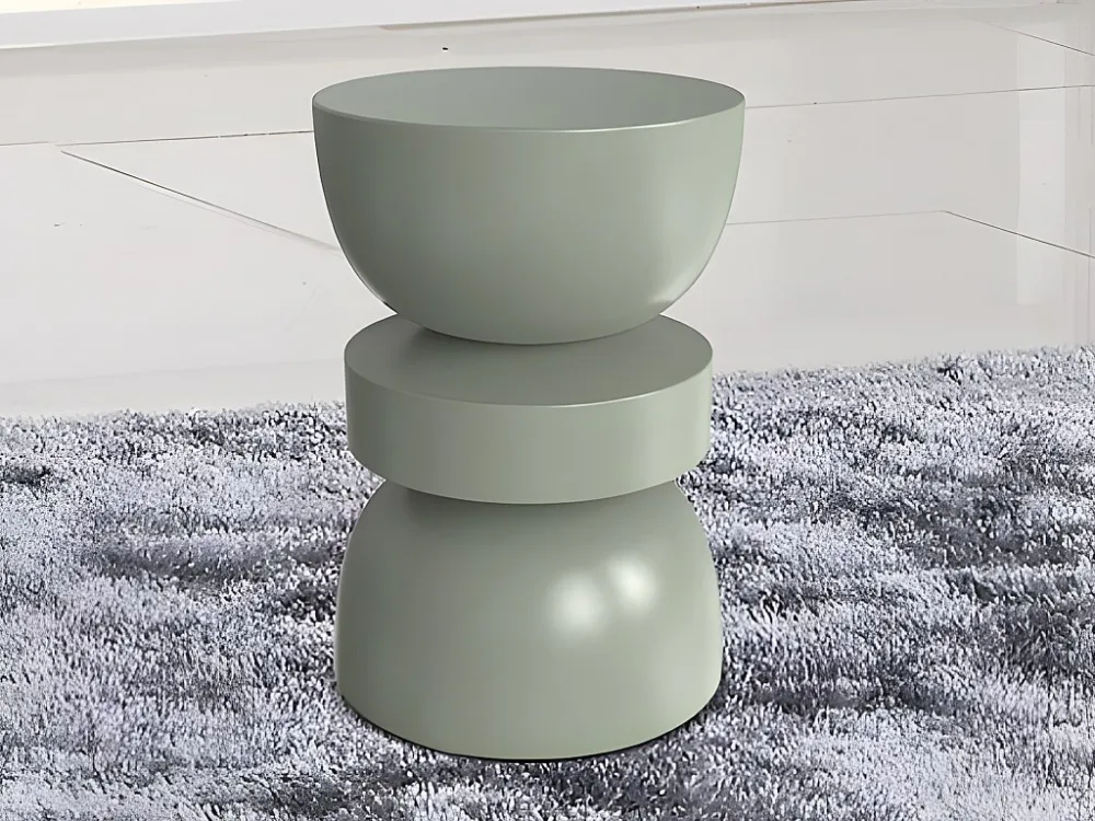 Bijzettafeltje van metaal - Kleur: groen - TUVAMI