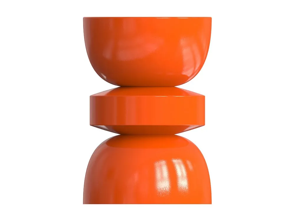 Bijzettafeltje van metaal - Kleur: oranje - TUVAMI