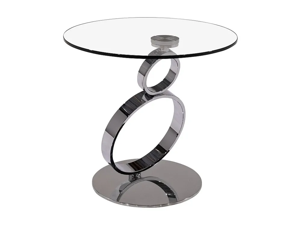 Bijzettafel - Gehard glas en roestvrij staal - Beste prijs Maison Céphy