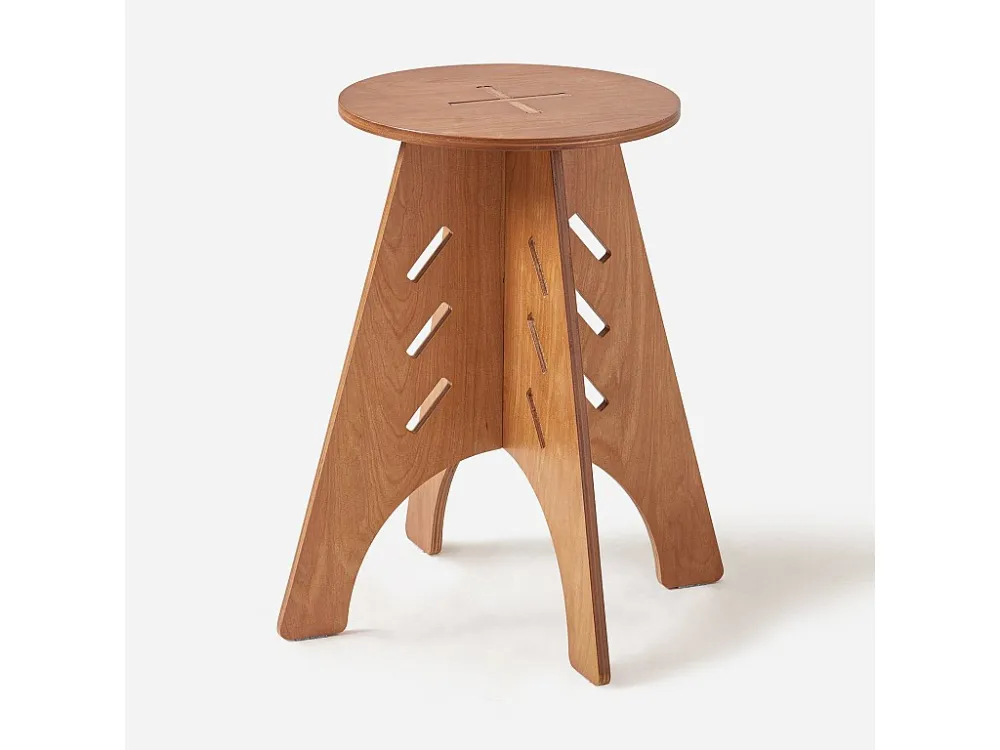 SoBuy Ronde houten bijzettafel Ronde salontafel Nachtkastje Nachtkastje Bankuiteinden Bruin H48,5 x Ø30,5 cm Structuur gem...
