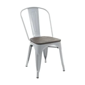 MCW-A73 stoel incl. houten zitting, grijs