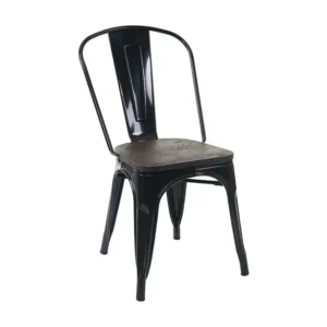 MCW-A73 stoel incl. houten zitting, zwart