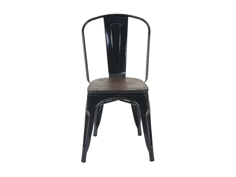 MCW-A73 stoel incl. houten zitting, zwart
