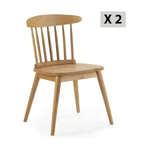 Twee eikenhouten Ben stoelenpakket. VS Venta-stock
