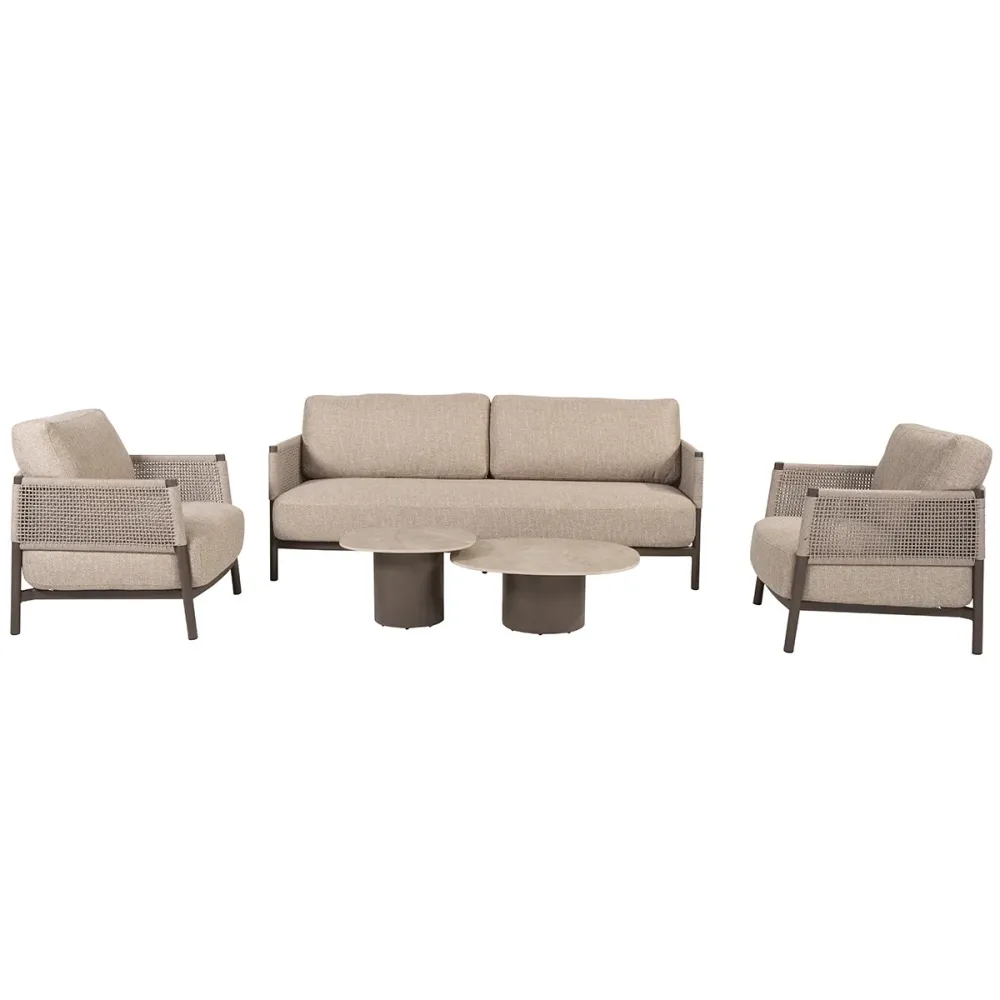 4 Seasons loungeset Savanne 5-delig - terre 4 Seasons Outdoor