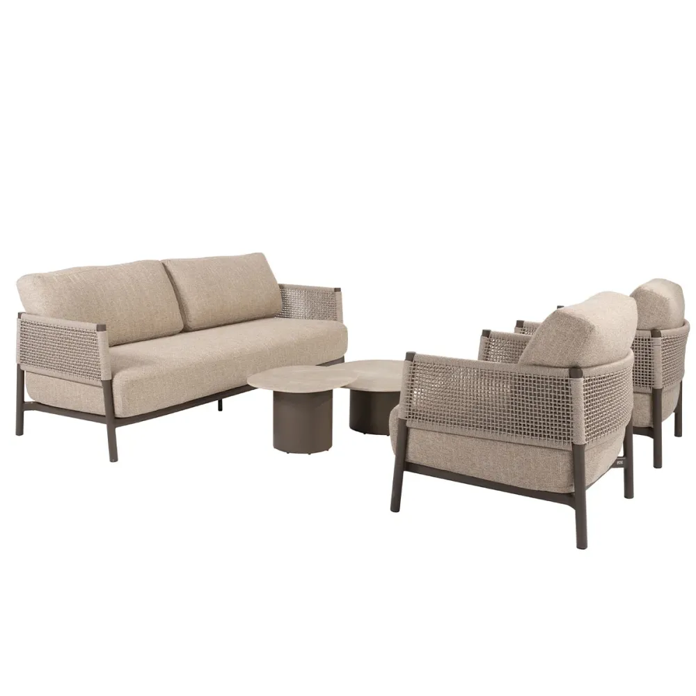 4 Seasons loungeset Savanne 5-delig - terre 4 Seasons Outdoor