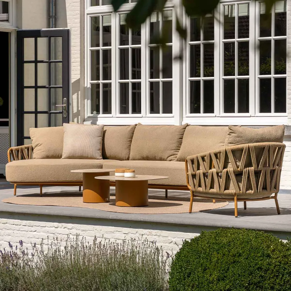 4 Seasons loungetafel Sofie 70x80x30 cm amber - ceramic 4 Seasons Outdoor