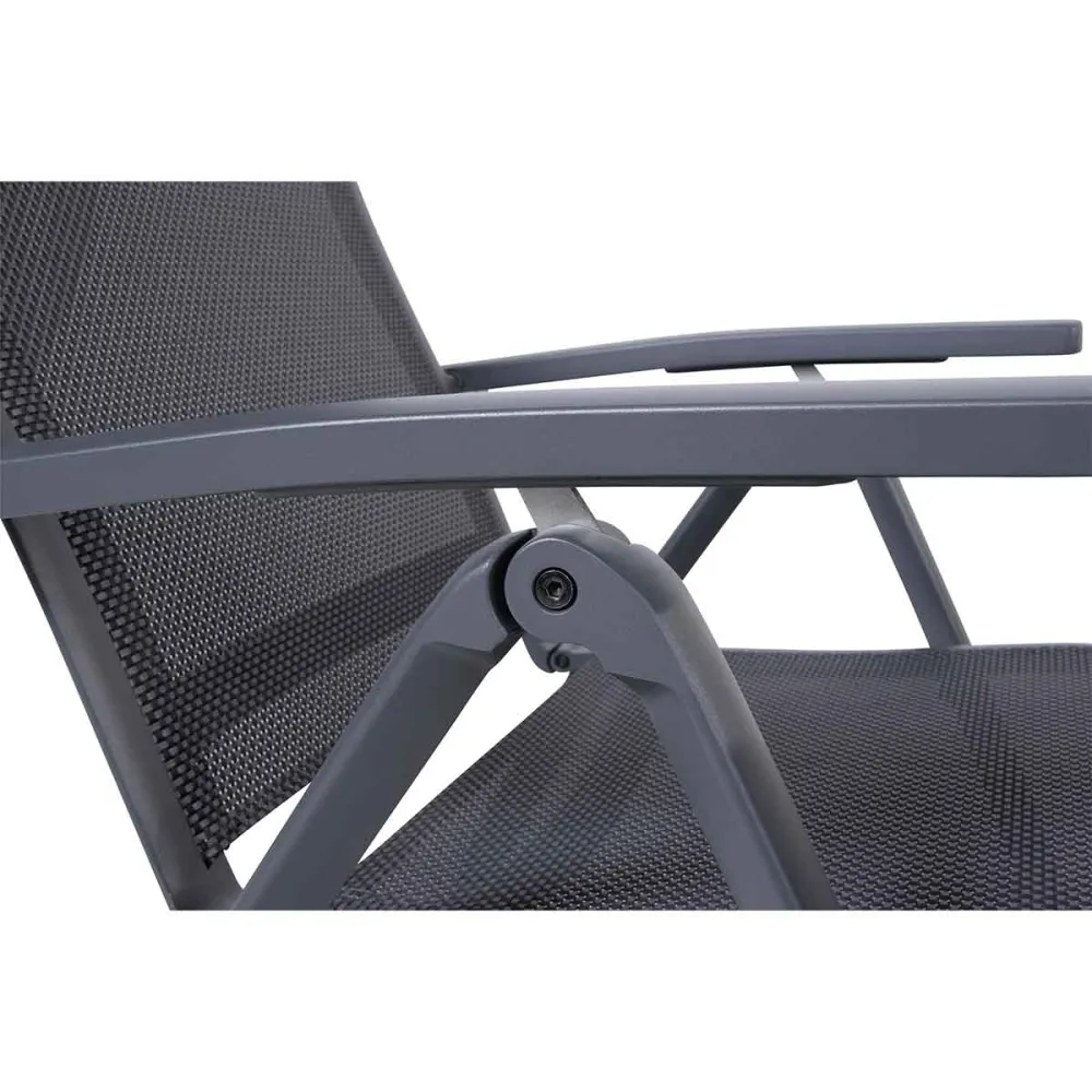 4 Seasons tuinstoel Cadiz - matt carbon verstelbaar 4 Seasons Outdoor