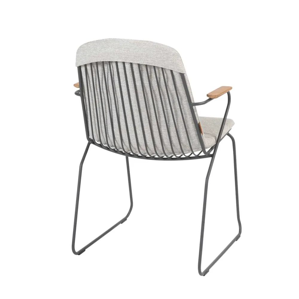 4 Seasons tuinstoel Veneto donker grijs - stapelbaar 4 Seasons Outdoor