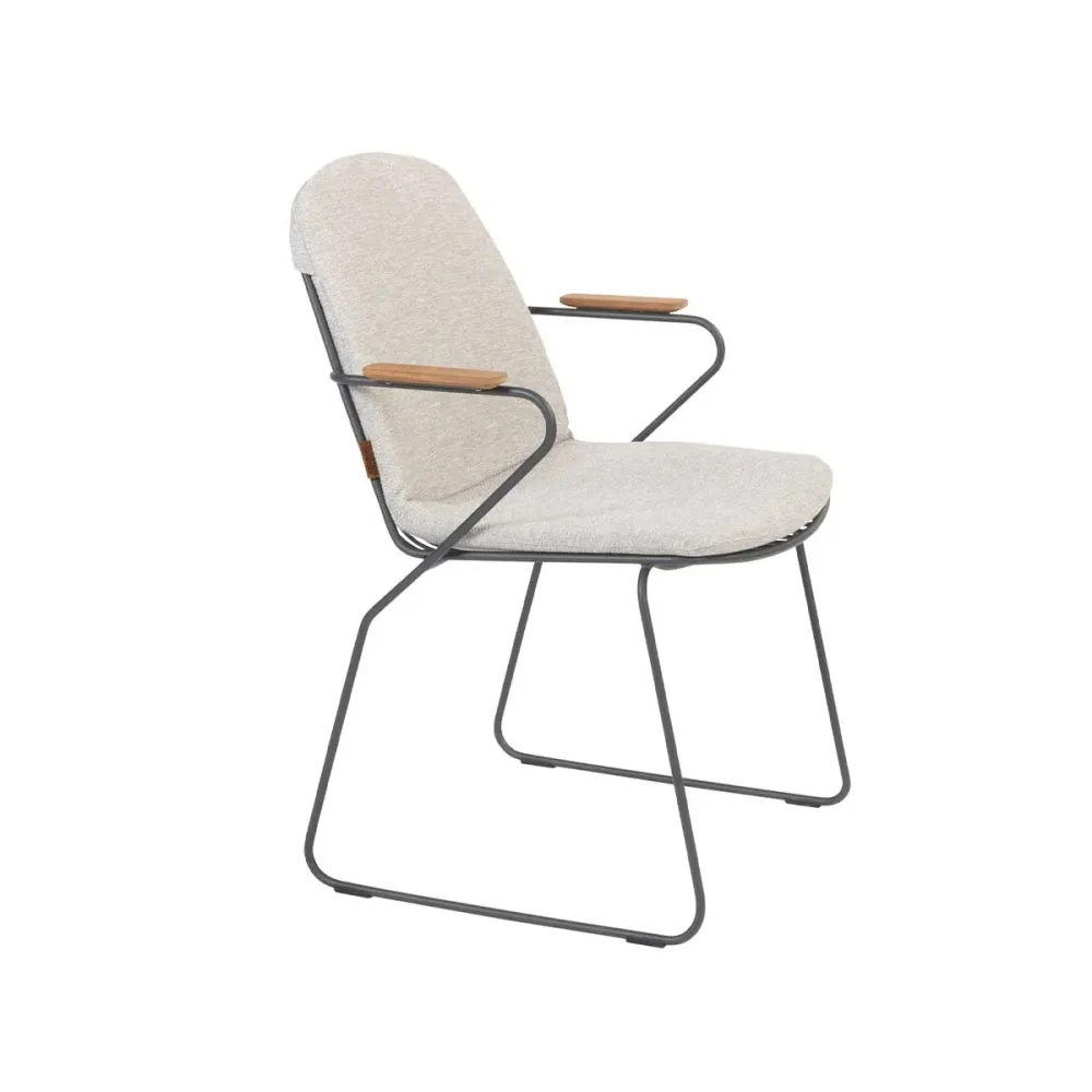 4 Seasons tuinstoel Veneto donker grijs - stapelbaar 4 Seasons Outdoor