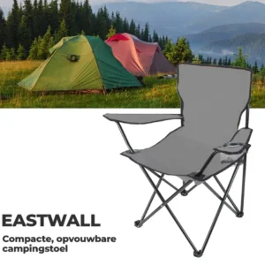 EASTWALL Campingstoel opvouwbaar Grijs Eastline International B.V.