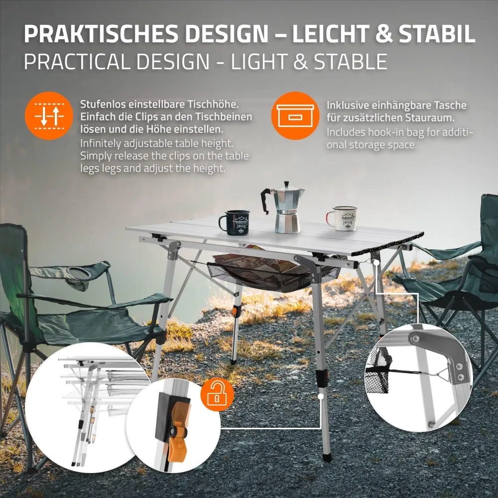 Campingtafel Darryl opvouwbaar ECD Germany